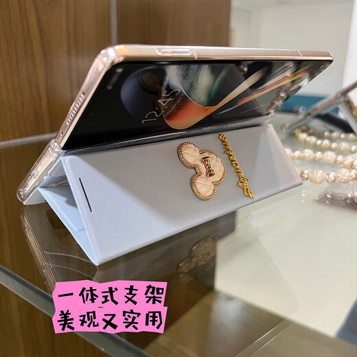 Lion Kaidun Huawei Matex2 Téléphone mobile Version Collector Full-Pack Flip Magnetic Imitation Leather X2 Mobile Phone Case Ultra-Thin Personalité mignon Ladies Mate x2 Nouveau étui [couverture en cuir Sky Blue-Flip] Ballet Girl + Minnie + Rose Pearl Bracelet Huawei Mate X2 Collector's version