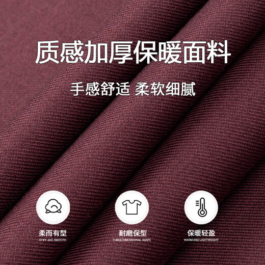 杉杉【100%羊毛内胆】加厚保暖衬衫男长袖冬季休闲商务加绒厚款衬衣 FQC2230819-863保暖 44