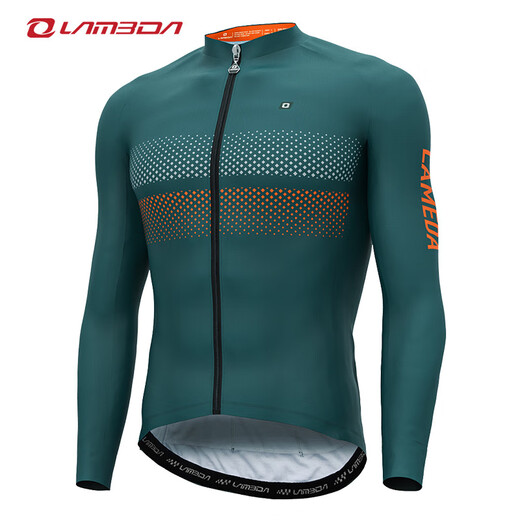 Lampada Spring and Autumn Cycling Clothing Fleece Long Sleeve Road Cycling Men's Warm Long Top Windproof Suit Charm-Fleece Long Sleeve (Front Windproof Back Fleece) XL