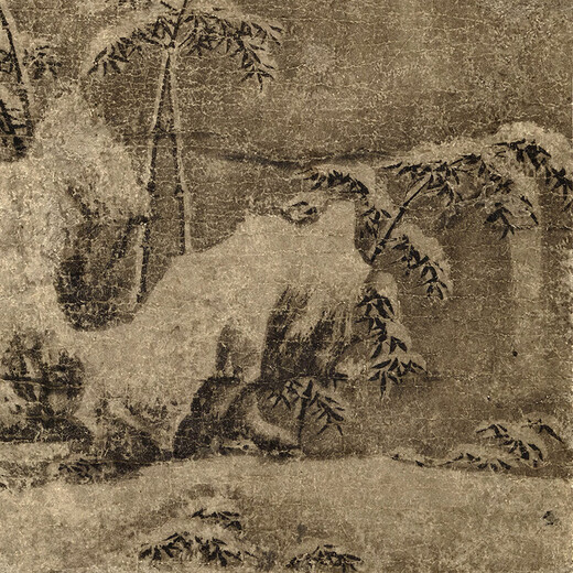 Yuan Tanszhi Ruixue Bambus Bild Alte Blumen und Vogel Bild Bildlauf literarischer Gemälde berühmte Gemälde Antiquitäten Gemälde dekorative Hängsgemälde Yuan Li Zhi Ink Bambus Bild 12803 40x60 cm