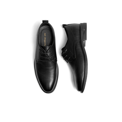 Red Dragonfly Men's Chaussures Nouvelles chaussures en cuir en relief Chaussures de commerce de style britannique Chaussures Derby Chaussures de mariage WTA12161 noir 42