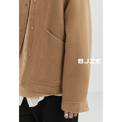 
Earl Zoer [Camel Fleece] fixed wool double-sided wool jacket for men's commuter jacket 2024 autumn and winter new model Z441837 root beer XL 180