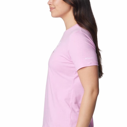 Columbia Columbia 2025 Spring and Summer Nouveau produit extérieur à manches courtes pour femmes Sports de cou rond et t-shirt à manches décontractés AP3242 686 160/84A / M