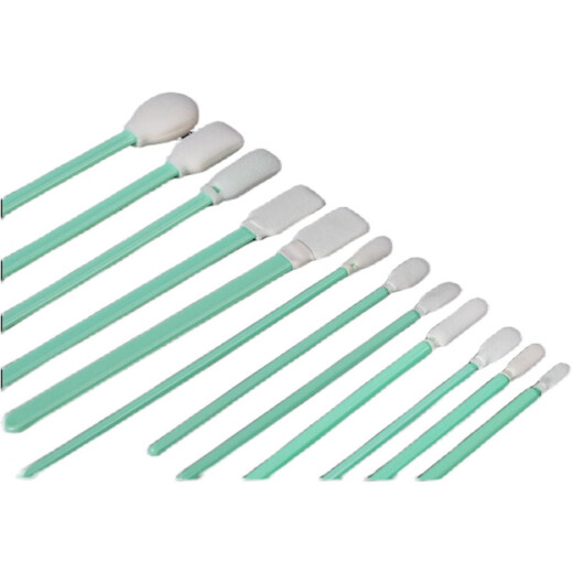 Industrial dust-free purification cloth head cotton swab wipe dust stick laser spray head optical sponge cleaning rod 826 dust-free cloth thin flat head 100 pieces