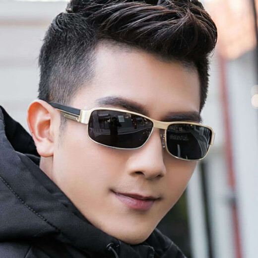 Qustar New Product Sunglasses for Men, Day and Night Driving Color Changing Sunglasses for Men, Polarized Glasses for Night Vision Driving Drivers, Driving Sunglasses for Men, Classic Black Frame, Polarized Color Changing Films + Day and Night Use, Mirror Box, Mirror Box + Lens Cloth + Mirror Bag + Card