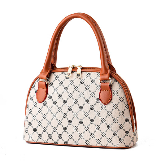 Kangaroo brand bag women's bag 2025 Chinese Valentine's Fashion Simple Middle-aged and Elderly Bags for Mother-in-law Niche Design Greeting Handbag Light Color Flowers