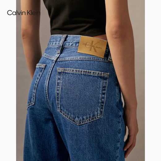 Calvin Kleinjeans [Réplica 90 Serie] Four Seasons C-Cotton Retro Classic Jeans Straight Jeans 40WL795 E5D-Denim Blue 26