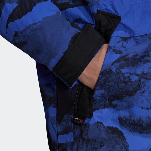 阿迪达斯 （adidas）新款三叶草男装冬季户外工装舒适保暖羽绒服连帽防风夹克外套上衣 H13578 XS
