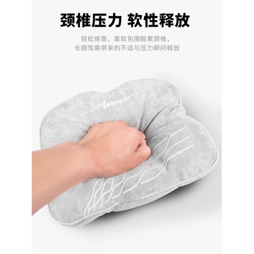迪彦2023款别克GL8陆尊/艾维亚头枕 腰枕腰靠颈枕原厂款ES653护颈枕 大漠米2座套装头枕+腰靠 共4只