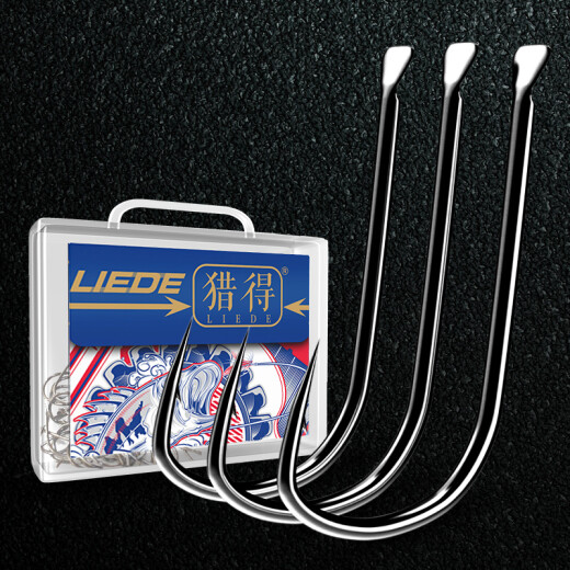 Liede (LIEDE) Fish Hook New Guandong Barbless Fishing Hook Crucian Carp Grass Fish Hook Fishing Supplies Fishing Accessories New Guandong Barbless No. 4 (30 pieces)