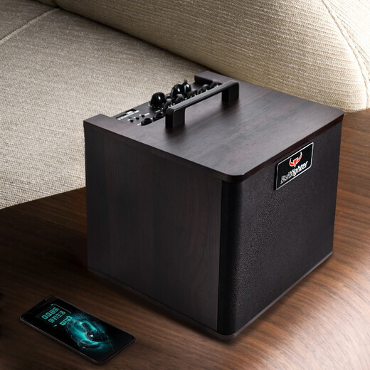 Bullfighter Acoustic Guitar Speaker Folk Charging Singing Speaker Live Broadcast Bluetooth Street Singing Trolley Speaker Internal Recording Model 30W Portable Charging Speaker New