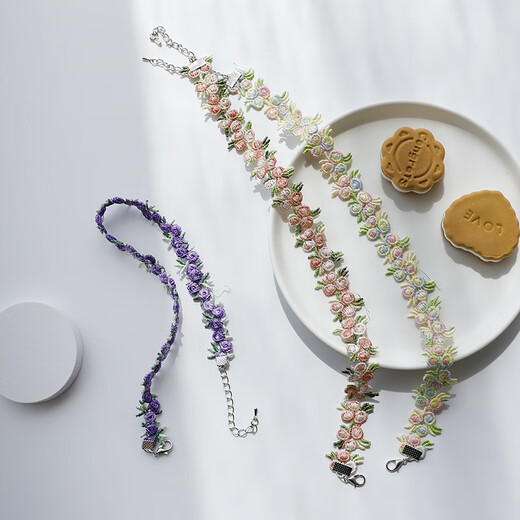 Super fairy underwear with lace shoulder strap accessories thin invisible seamless one-line collar bra straps dark purple small floral shoulder straps