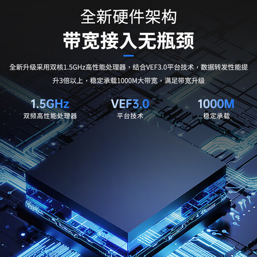 Feiyuxing VEC40G multi-WAN port full gigabit VPN enterprise-class router Built-in AC firewall with 500 units