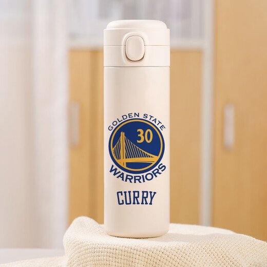nba杯子咖啡杯库里保温杯学生卡通创意水杯篮球勇士队学生男礼LB 300ml TT1049库里 豌豆杯/