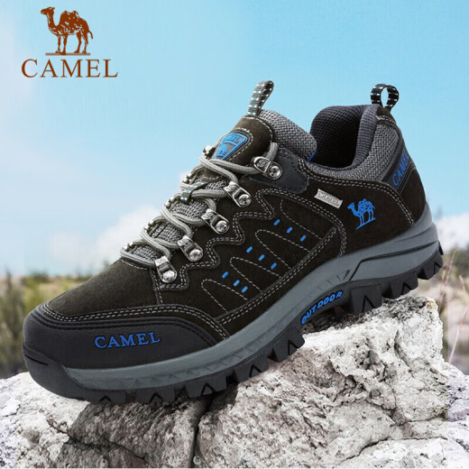 Camel (CAMEL) men's mountaineering anti-collision wear-resistant breathable lightweight casual sports shoes A832303075-026 carbon gray/black 42
