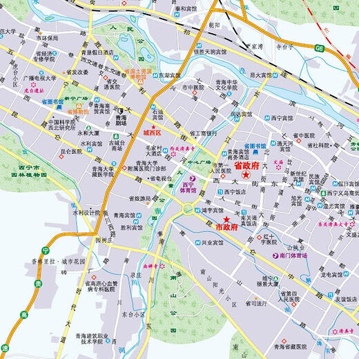 2025年新 青海省地图 1068*749毫米 纸质贴墙 政区交通地形