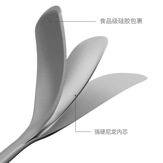 COOKER KING silicone spatula non-stick wok frying pan frying pan special cooking spatula high temperature resistant SG01S