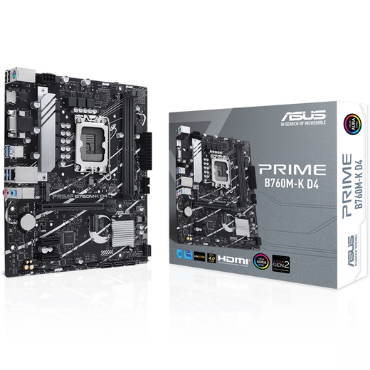 华硕（ASUS）13代CPU主板 i5 13490f 13600kf盒装 散片 板U套装 i513400f B760M-K DDR4 i5-13490F盒装【三年联保】