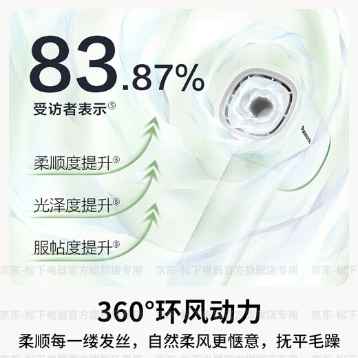 Panasonic (Panasonic) national subsidy Xiaolin hair dryer household high-speed high-power quick-drying negative ion hair care student dormitory portable hair dryer as a birthday gift for girlfriend NE6L Purple 100 million-level negative ions smooth hair