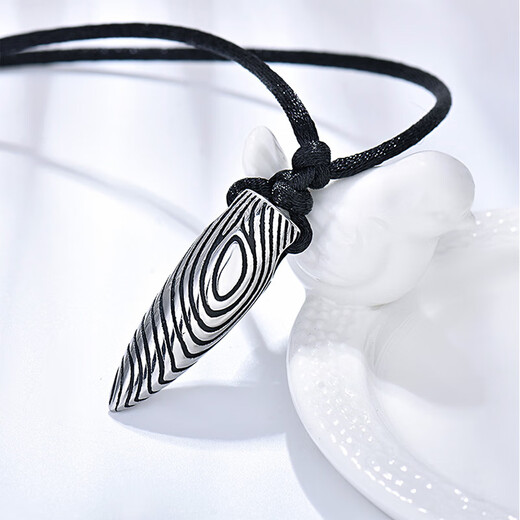 Xili Lengfeng S925 Silver Bullet Necklace Men's Trendy Pendant Necklace for Boys Chinese Valentine's Day Gift for Boyfriend S925 Silver-Bullet Necklace