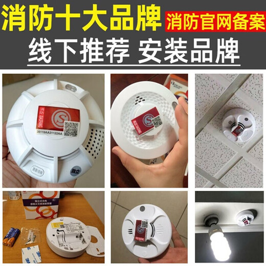 Licoan Internet-connected smoke alarm connected to mobile phone charging pile fire smoke sensor alarm 5G wireless fire alarm Smart smoke alarm connected to mobile phone NB model