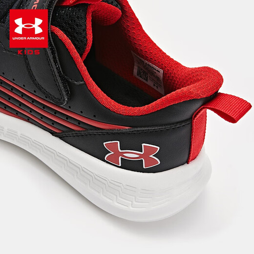Under Armour [Echte Zahlung für 699 Freilaufschuhe] Kinderschuhe für Kinder bequem und vielseitig Klettverschluss gegen lässige Schuhe für Jungen und Mädchen schwarz/rot 36