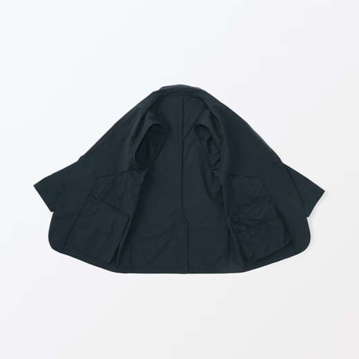 无印良品 MUJI 男式 便携 夹克 男士外套春季款男装 西装小西服AD0VAA4S 黑色 L (175/100A)
