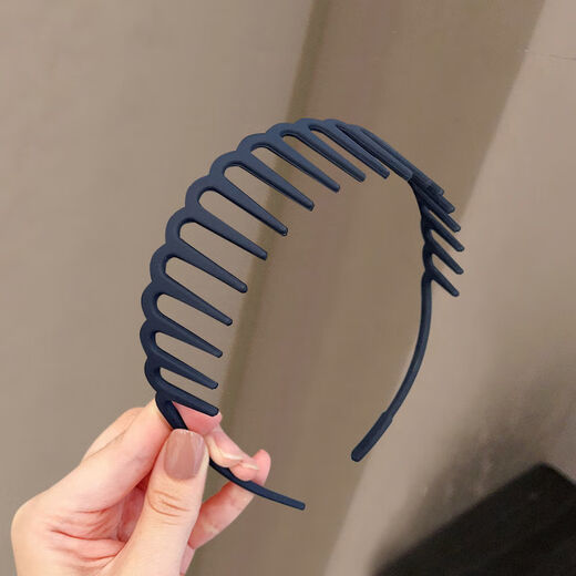 
Zuo Yu's hairband with teeth Internet celebrity new makeup and face washing headband for women's non-slip and non-slip hair tie-up hair accessories black (toothed hairband)