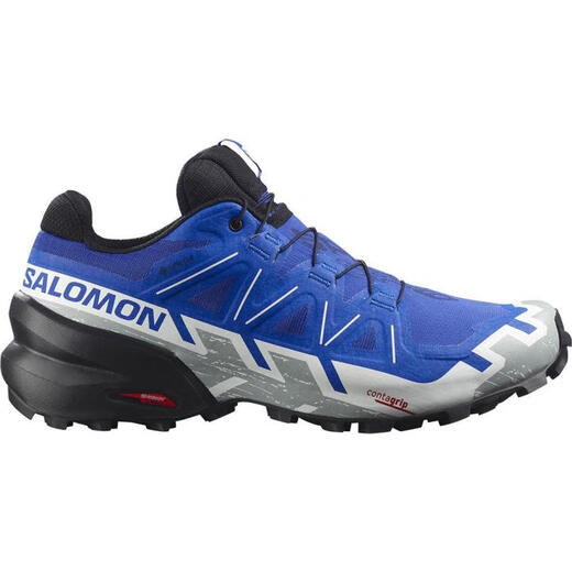 萨洛蒙（Salomon）男鞋越野跑鞋SPEEDCROSS6高回弹运动鞋抓地防水透气减震G9214 LUNAR ROCK/BLACK/SUNNY LI 11.5 /46