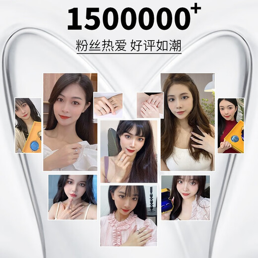 MZMZ platinum ring PT950 platinum couple ring live mouth seeking engagement ring Valentine's Day birthday gift for girlfriend Jianjia men's ring single exquisite gift box