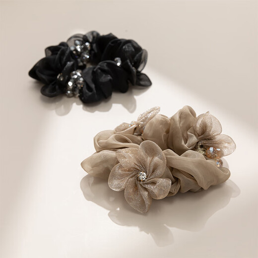 Chimera (CHIMERA) 2 pieces of flower hair ties, ball head, hair rope, ponytail sausage ring hair accessories, high-end hair accessories, rubber bands, birthday gifts for girls