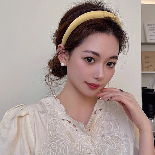 Xiang Wan hairband retro thin hairband women's high-end hairpin going out versatile crushed hair headband headwear high skull headband