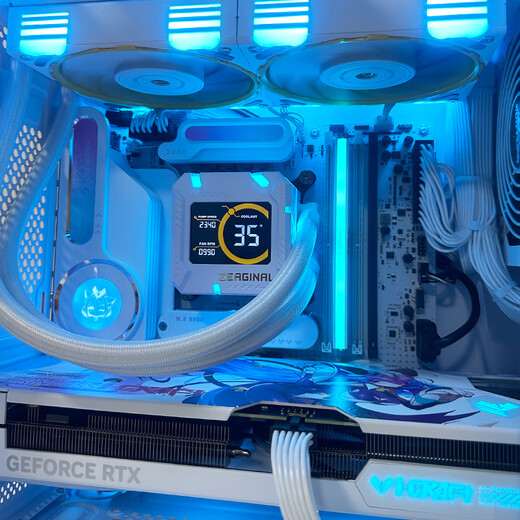 MAXSUN intel Ultra7 265KF/RTX5080/5070/5060TI pure white mini ITX desktop assembly computer host e-sports game live broadcast DIY design complete machine configuration 丨U7 265K丨 barebone system