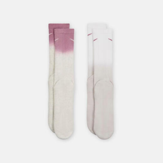 耐克（NIKE）EVERYDAY PLUS 舒适速干中筒运动袜（2双） FQ1355-912 L