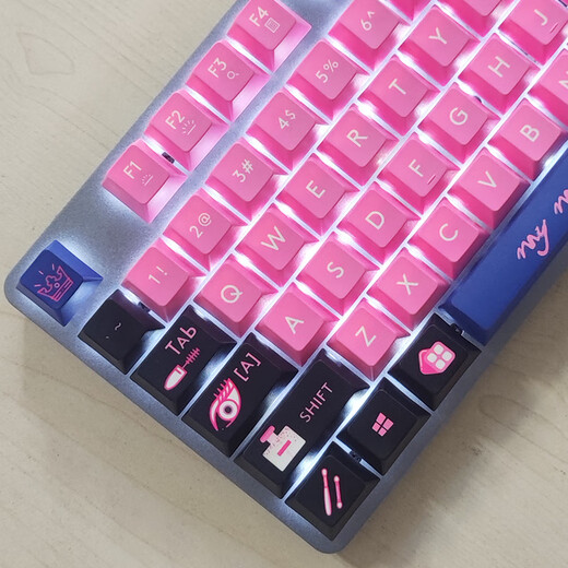 
Logitech K845 mechanical keyboard Wired keyboard Office full-size keyboard E-sports game luminous keyboard Chicken-eating keyboard Diy keycap Valentine's Day gift K845[My makeup bag]-Tea Roll