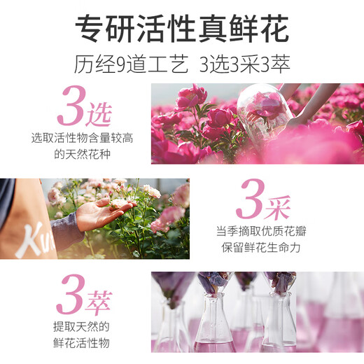Kustie 玫瑰双舱洗发水500g 去屑止痒蓬松柔顺持久留香男女洗发液