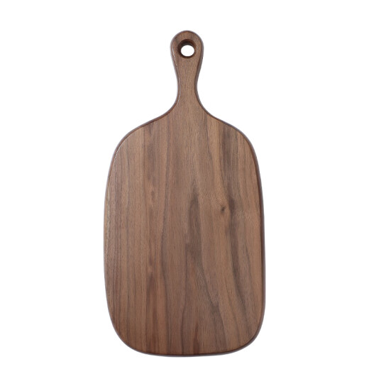Korean quality black walnut whole steak chopping board household food supplement case cutting board bread board wooden solid wood tray large - oval long 39.5*22 whole wood