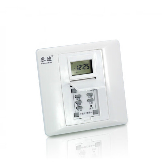Interruptor de control de tiempo de tipo 86, controlador de tiempo inteligente de pared totalmente automático, temporizador de luz publicitaria de microcomputador, MIDI 724 (cero fuego de fuego) (2200W)