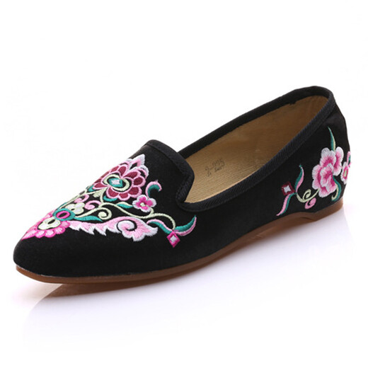 Yonghechun alter Peking -Stoffschuhe Mode Frauenschuhe Alte Stil gestickte Schuhe Ethnische Style Hanfu Schuhe bequem