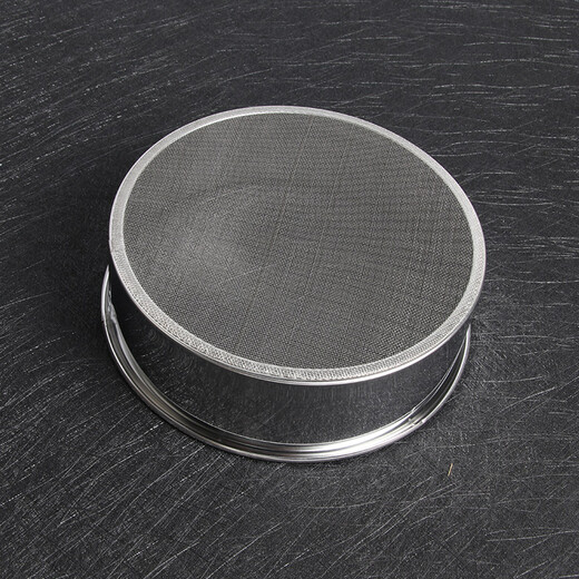 Baiji flour sieve stainless steel single-layer ultra-fine sugar powder sieve fine basket 11/15/18cm three-piece set of baking tools