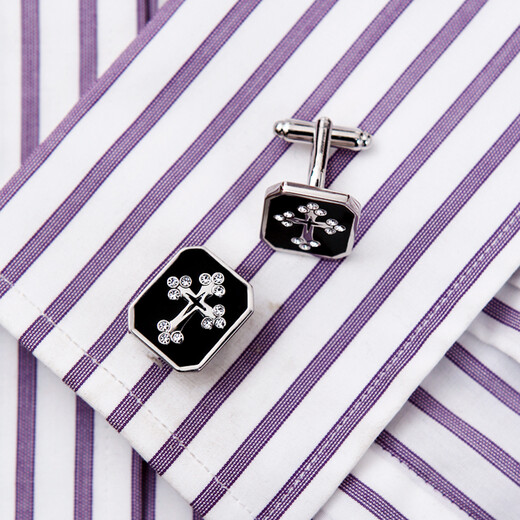 KFLK black devotional cross men's cufflinks, cuff nails, French shirt buttons, metal cuff nails, shirt buttons K278