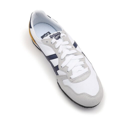 Onitsuka Tiger Männer und Frauen Serrano Sport und Freizeitschuhe D7B3L-0149 Weiß/Dunkelblau 40.5