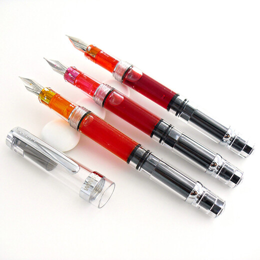 永生 698透明活塞钢笔0.7MM 活塞式上墨 76湖蓝色六窗金夹M尖0.7 0.7mm