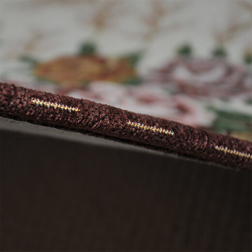 Zhonghong European pastoral chenille jacquard door mat entry entrance floor mat washable and machine washable wear-resistant blended woven computer chair mat foot mat non-slip floor mat entrance door T02 blue 70*140CM