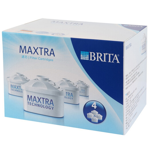 BRITA household water filter kettle, water kettle filter element, Maxtra double-effect filter element, 4 pieces