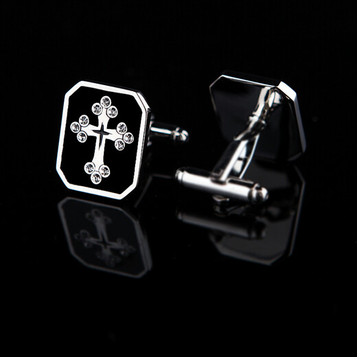 KFLK black devotional cross men's cufflinks, cuff nails, French shirt buttons, metal cuff nails, shirt buttons K278