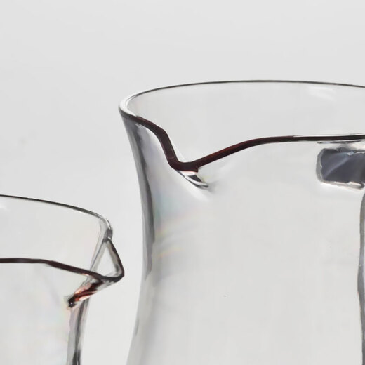 Acrylic liquor dispenser, juice jug with red wine Fenjiu jug, unbreakable plastic transparent decanter, acrylic wine dispenser-600mL