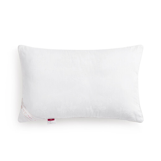 Qianhuang Peony Pattern Pillow Core 10% Mulberry Silk Pillow Wedding Student Comfortable Sleep Helping Warm Powder Health Peony-Powder Single Medium Pillow