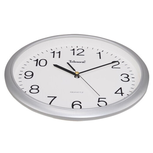 Uranus (Telesonic) wall clock living room bedroom clock creative simple decoration sweep second movement quartz clock wall hanging 30cm
