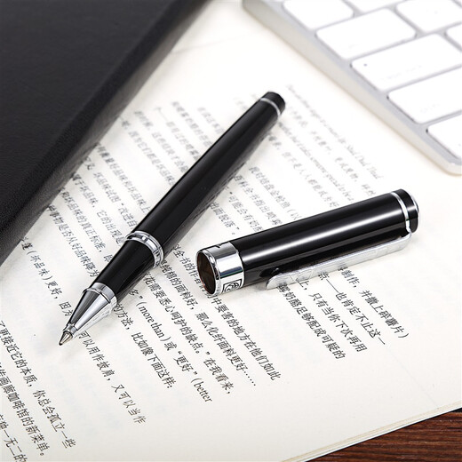 
Picasso (pimio) signature pen Business office gift orb pen Adult signature pen Student writing practice graduation gift 0.5mm gentleman series 902 bright black silver clip